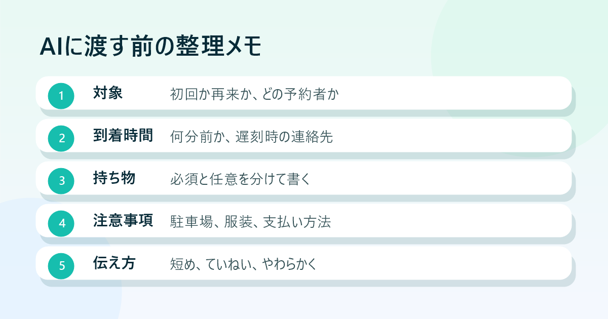 AIに渡す前の整理メモ